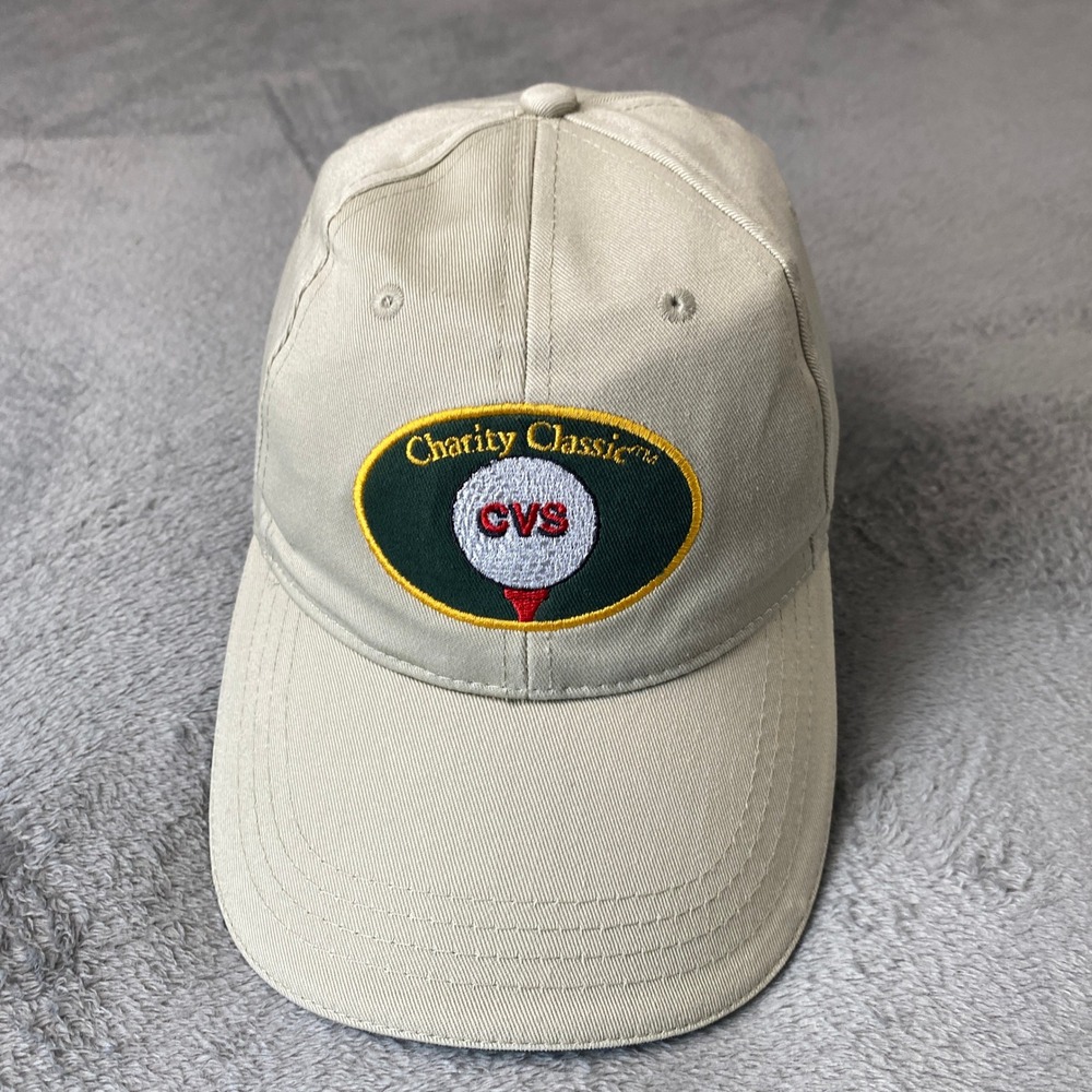 CVS Charity Classic Pepsi AMG Baseball Cap Unisex OS Tan Logo Leather Strap Hat